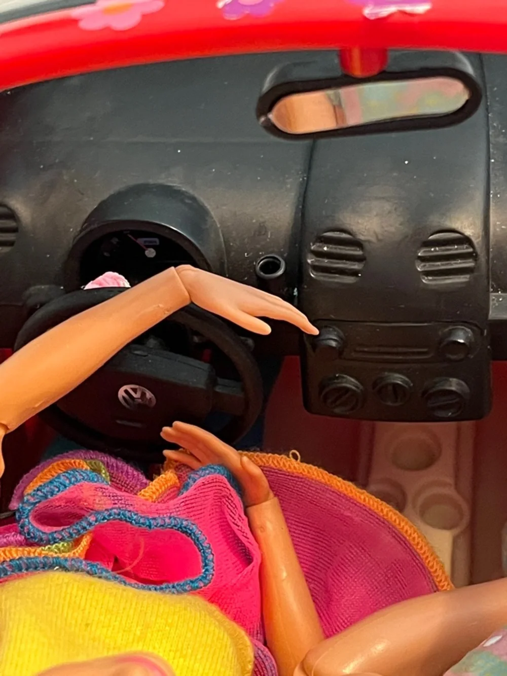 Mattel Barbie Red VW Beetle, Year:  2000.